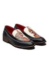 Buy_Banjaaran Studio_Black Print Simha The Regal Protector Loafers _at_Aza_Fashions