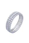 Moh-Maya By Disha Khatri_Silver Plated Zari, Diamonds Moissanite And Zircon Studded Bangles - Set Of 2 _Online_at_Aza_Fashions