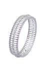 Moh-Maya By Disha Khatri Silver Plated Zari, Diamonds Moissanite And Ruby Studded Bangles at Aza Fashions Moh-Maya By Disha Khatri_Silver Plated Zari, Diamonds Moissanite And Ruby Studded Bangles _at_Aza_Fashions