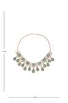 Buy Moh-Maya By Disha Khatri Gold Plated Zari Zircon Embellished Necklace Set Buy_Moh-Maya By Disha Khatri_Gold Plated Zari Zircon Embellished Necklace Set