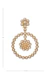 Moh-Maya by Disha Khatri_Gold Plated Pearls Embellished Danglers _at_Aza_Fashions