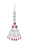 Shop Moh-Maya By Disha Khatri Red Crystals, Diamonds Flower Jaal Carved Jewellery Set Online at Aza Fashions Shop_Moh-Maya By Disha Khatri_Red Crystals, Diamonds Flower Jaal Carved Jewellery Set _Online_at_Aza_Fashions