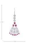 Shop Moh-Maya By Disha Khatri Red Crystals, Diamonds Flower Jaal Carved Jewellery Set Online Shop_Moh-Maya By Disha Khatri_Red Crystals, Diamonds Flower Jaal Carved Jewellery Set _Online