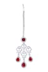 Buy Moh-Maya By Disha Khatri Red Zari, Diamonds, Stones Ruby And Zircon Embellished Jewellery Set Online at Aza Fashions Buy_Moh-Maya By Disha Khatri_Red Zari, Diamonds, Stones Ruby And Zircon Embellished Jewellery Set _Online_at_Aza_Fashions