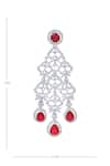 Buy Moh-Maya By Disha Khatri Red Zari, Diamonds, Stones Ruby And Zircon Embellished Jewellery Set Online Buy_Moh-Maya By Disha Khatri_Red Zari, Diamonds, Stones Ruby And Zircon Embellished Jewellery Set _Online