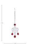 Shop Moh-Maya By Disha Khatri Red Zari, Diamonds, Stones Ruby And Zircon Embellished Jewellery Set Online Shop_Moh-Maya By Disha Khatri_Red Zari, Diamonds, Stones Ruby And Zircon Embellished Jewellery Set _Online