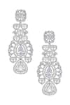 Moh-Maya By Disha Khatri Silver Plated Zari, Diamonds Zircon Cutwork Embellished Jewellery Set at Aza Fashions Moh-Maya By Disha Khatri_Silver Plated Zari, Diamonds Zircon Cutwork Embellished Jewellery Set _at_Aza_Fashions