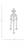 Buy_Moh-Maya By Disha Khatri_Silver Plated Zari, Diamonds Tear Drop Carved Earrings 