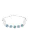 Buy_Moh-Maya by Disha Khatri_Silver Plated Stone Embellished Choker Set 