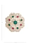 Buy_Moh-Maya by Disha Khatri_Gold Plated Ruby Pearl Embellished Ring 