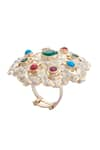 Buy_Moh-Maya by Disha Khatri_Multi Color Ruby Stone Studded Ring 