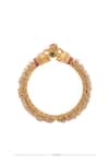 Buy_Nazaakat By Samara Singh_Gold Plated Pearls, Stones Tassel Jadau Bangles-Set of 2 