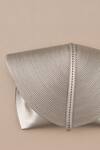 Ampm Silver Embroidery Myah Metallic Textured Mini Clutch Online at Aza Fashions Ampm_Silver Embroidery Myah Metallic Textured Mini Clutch _Online_at_Aza_Fashions