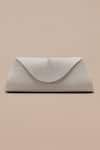 Buy_Ampm_Silver Textured Reba Metallic Clutch _Online_at_Aza_Fashions