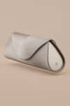 Buy_Ampm_Silver Textured Reba Metallic Clutch 
