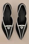 Ampm_Black Embellished Zuri Kitten Heels _Online_at_Aza_Fashions