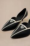 Ampm_Black Embellished Zuri Kitten Heels _at_Aza_Fashions