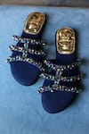 Shop_Phenominaal_Blue Crystals Cleopatra Work Sandals _at_Aza_Fashions