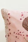 Shop_Mid July Home_Pink Velvet Abstract Floral, Elysium Dreamscape Print Cushion Cover 2 Pcs Set _Online_at_Aza_Fashions
