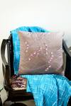 Mid July Home_Beige Velvet Thread, Moti The Memory Maze Embellished Cushion Cover 2 Pcs Set_Online_at_Aza_Fashions