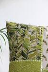 Mid July Home_Green Velvet Mughal Floral Tropical Print Cushion Cover 2 Pcs Set _Online_at_Aza_Fashions