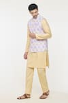 Buy_Arihant Rai Sinha_Multi Color Silk Woven Jaal Self Work Nehru Jacket _Online_at_Aza_Fashions