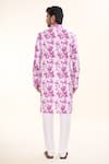 Shop_Arihant Rai Sinha_Purple Soft Cotton Print Tie Dye Kurta _at_Aza_Fashions