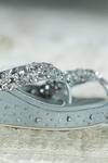 Modanta Footwear_Grey Diamonds, Embroidery Wedges _Online_at_Aza_Fashions