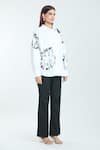 Rahul Mishra_White Poplin Embroidery Carnation Floral Shirt Collar  _Online_at_Aza_Fashions