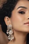 Buy Joules By Radhika Gold Plated Pearls, Cut Work Polki Studded Danglers at Aza Fashions Buy_Joules By Radhika_Gold Plated Pearls, Cut Work Polki Studded Danglers_at_Aza_Fashions