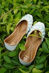 Buy_Loryphilory_Sky Blue Embellished Cool Breeze Crystal Juttis _at_Aza_Fashions