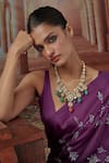 Buy_Paisley Pop_Multi Color Phoolista Kundan And Stone Embellished Necklace _at_Aza_Fashions