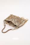 Born Flash_Silver Chain And Beaded Charm Tassel Bag _Online_at_Aza_Fashions