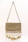 Shop_Born Flash_Gold Chain Tassel Glam Fringe Embellished Bag _at_Aza_Fashions