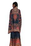 Rajdeep Ranawat_Grey Silk Printed Diamond Band Collar Chanel Tunic _at_Aza_Fashions