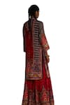 Shop_Rajdeep Ranawat_Red Silk Printed Tribal Gharara _Online_at_Aza_Fashions