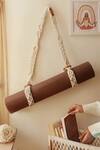 Buy_Karighar_Off White Natural Cotton Cord Macrame Boho Yoga Mat Straps 2 Pcs Set_at_Aza_Fashions
