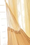 Shop Karighar Off White Natural Cotton Cord Macrame Peaceful Perch Hammock Online at Aza Fashions Shop_Karighar_Off White Natural Cotton Cord Macrame Peaceful Perch Hammock_Online_at_Aza_Fashions