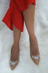 Shop_Shradha Hedau Footwear Couture_Beige Embellished Marla Jewel Heels _at_Aza_Fashions