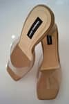 Shradha Hedau Footwear Couture_Beige Plain Jeanette Clear Strap Heels _Online_at_Aza_Fashions