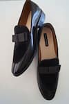 Buy_Shradha Hedau Footwear Couture_Black Jivin Bow Moccasin Shoes _at_Aza_Fashions