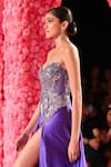 Shop_Dolly J_Purple Satin Embroidery Floral Sweetheart Neck Violette Crystal Bodice Gown _at_Aza_Fashions