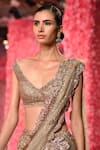 Buy_Dolly J_Rose Gold Shimmer Tulle Embroidered Floral Applique Lena Hand Beaded Lehenga Set _Online_at_Aza_Fashions