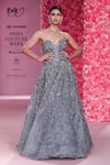 Buy_Dolly J_Blue Shimmer Tulle Embroidered Crystal Sweetheart Camelia Gown _at_Aza_Fashions