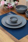 Shop_Vola_Grey Porcelain Bloom Matte Dinner Set_at_Aza_Fashions