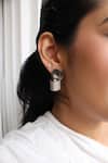 Buy_Heena Mittal_Silver Plated Deneb Glint Studs _at_Aza_Fashions