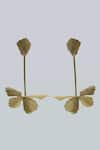 Heena Mittal_Gold Plated Fiore Persannes Danglers _Online_at_Aza_Fashions