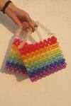 Buy_RUBILON_Multi Color Bead Rainbow Acrylic Bag _at_Aza_Fashions