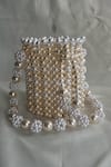 Shop_RUBILON_White Pearls Nyra Potli Bag _at_Aza_Fashions