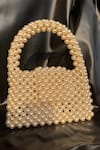 Buy_RUBILON_White Pearls Embellished Bag _at_Aza_Fashions